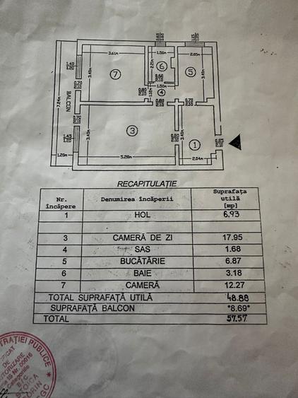Apartament cu 2 camere decomandat, etajul 6/10, zona Alexandru cel Bun