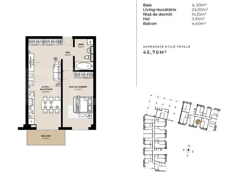 Apartament 2 camere, 46 mp, zona strazii Fabricii - 4