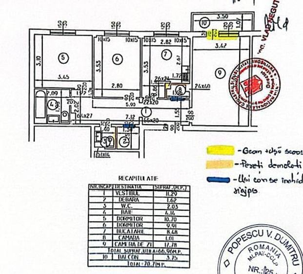 Apartament 3 camere Lujerului Renovat Centrala Proprie 10/10 an 1980 - 21