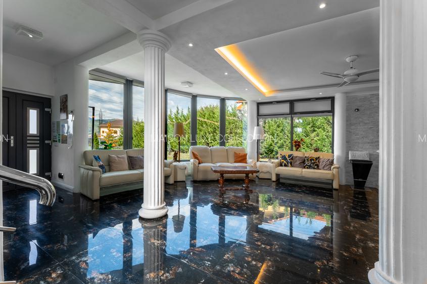 Vilă turistică cu 8 camere + căsuțe A-frame, teren 5575 mp Călimănești, VL - 7