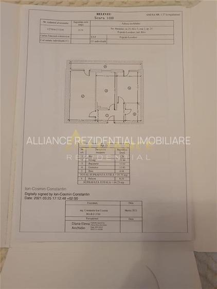 Metrou gata de mutare Ap 2 camere et 2 - 8