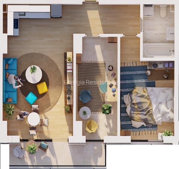 Apartament cu 2 cam - Energia Residence , Constanta - 1