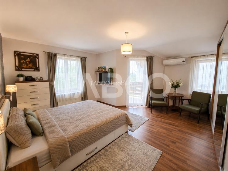 Casa individuala moderna de vanzare in Sura Mica teren pod si pivnita - 7