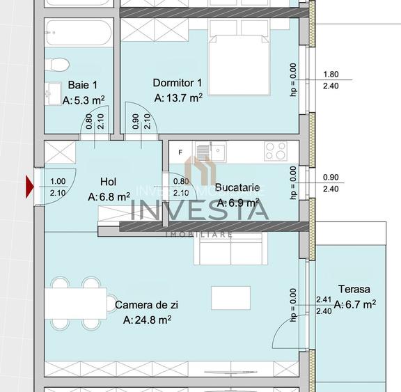 Apartament 2 camere, Marasti – zona The Office, proiect premium - 1