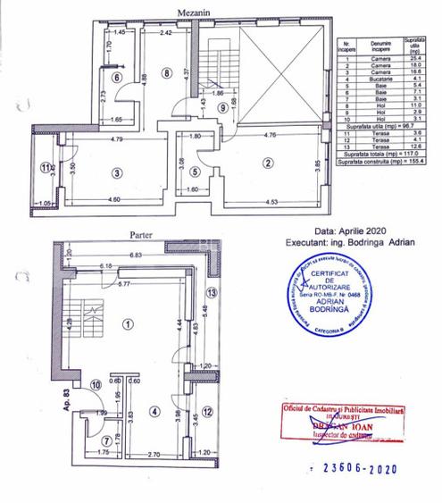 Apartament de vanzare cu 3 camere | 100mp + 12 terasa | Curte proprie | LUX - 18