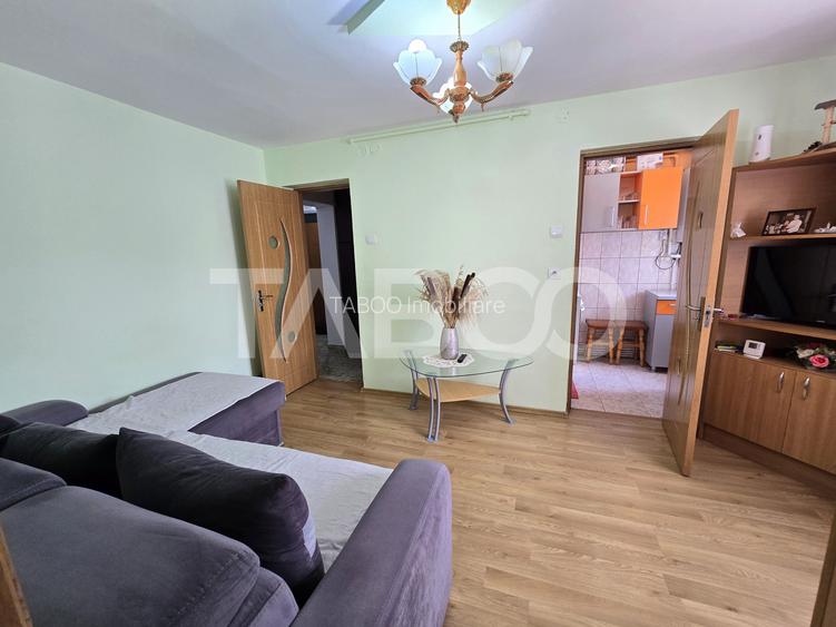Apartament 2 camere de vanzare etajul 1 mobilat utilat Tiglari Sibiu - 2