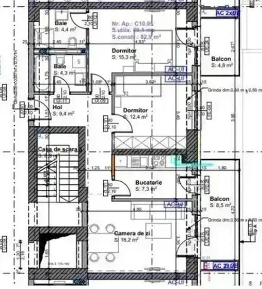 3 camere |  Estoria | 6 MINUTE METROU | finalizat | mutare rapida - 2