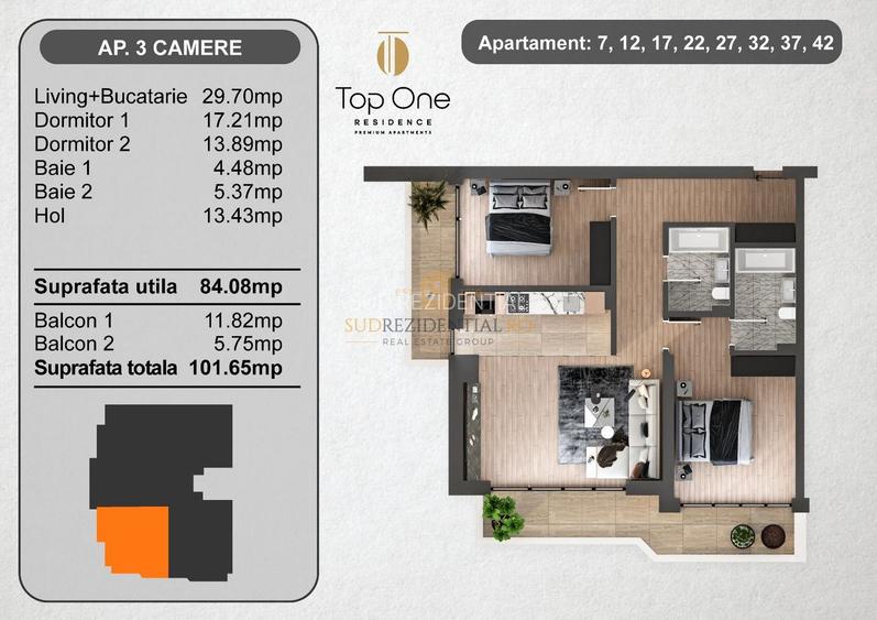 Imobil premium finisat lux - 3 camere, zona centrala in Sectorul 5 - 1
