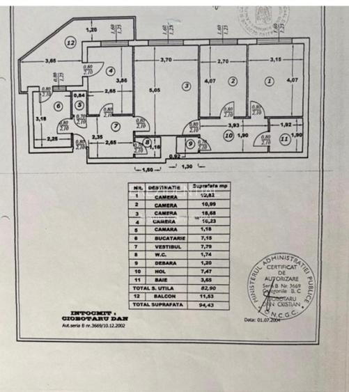 Apartament 4 camere-semidecomandat-spatios-zona Titulescu/Victoriei - 12