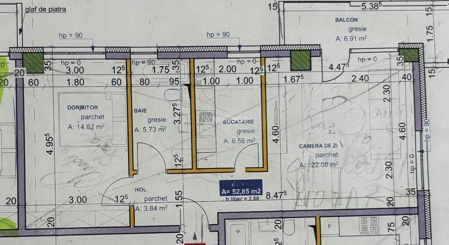 Apartament 2 camere|semifinisat| Bloc Nou| Intre Lacuri - 8