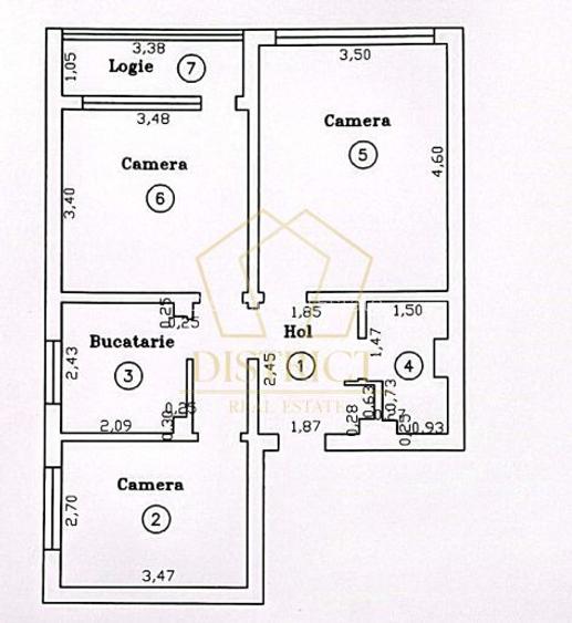 Apartament cu 3 camere | Etaj 1 | Olimpia-Stadion - 12