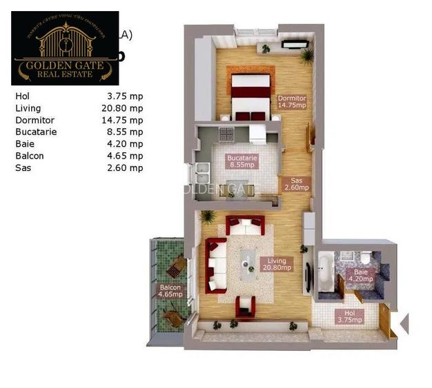COMISION 0 | Rotar Park 1 Pacii - 2 Camere Mobilat 59mp Parcare Metrou - 8
