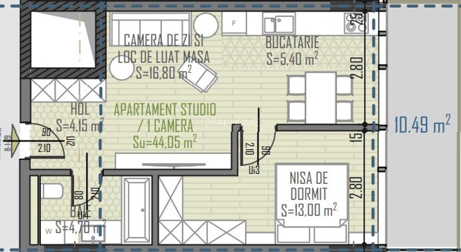 Nou pe piata! Apartament 2 camere - 4