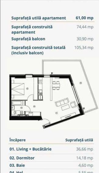 30 sqm terrace Aviatie Tower by Radacini - 5
