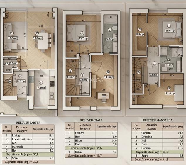 Casa 4 camere 110mp | 0 comision | Pipera | case insiruite | mobilat utilat - 3