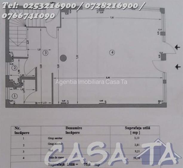Spatiu comercial, in Targu Jiu, Bld Constantin Brancusi - 14