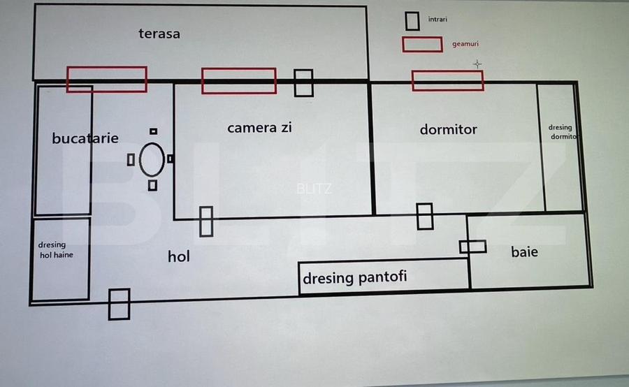 Apartament cu 2 camere, decomandat, 60 mp, terasa, zona Observatorului  - 8