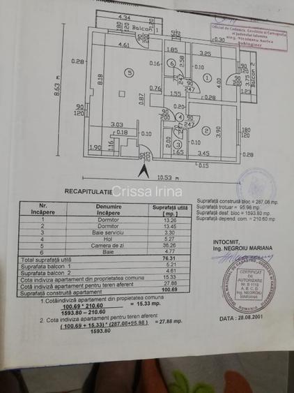 Vand apartament 3 camere cu spatiu generos - 7