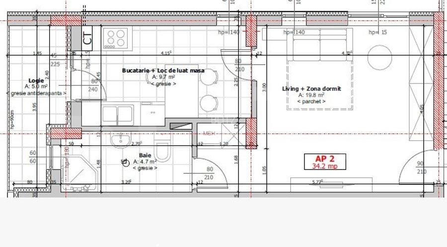 Apartament 1-2 camere, semidecomandat, Zona Cetatii - 4