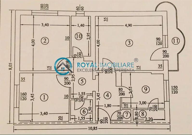 Royal Imobiliare - Vanzare apartament 3 camere zona Cantacuzino - 9
