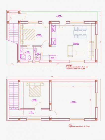 Teren in sat, cu fundație casa P+1, vedere largă, lângă rău - 6