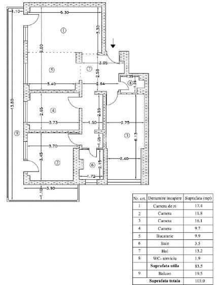 Proprietar - vand apartament 4 camere dec., modern-lux, Obor - intrare stradala - 3