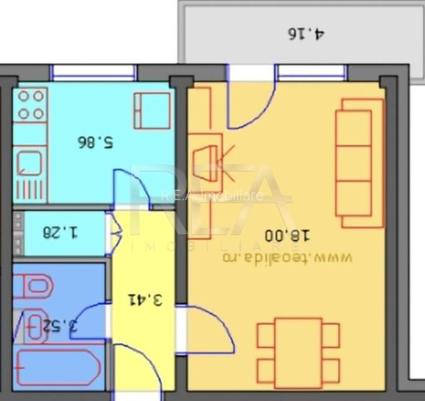 Garsoniera, 10/10, 33mp, bloc 1980-Veteranilor - 5