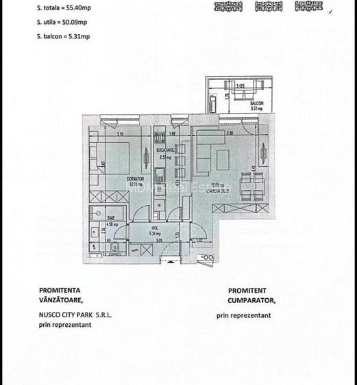 Vanzare apartament 2 camere lux Nusco City pozitie privilegiata - 8