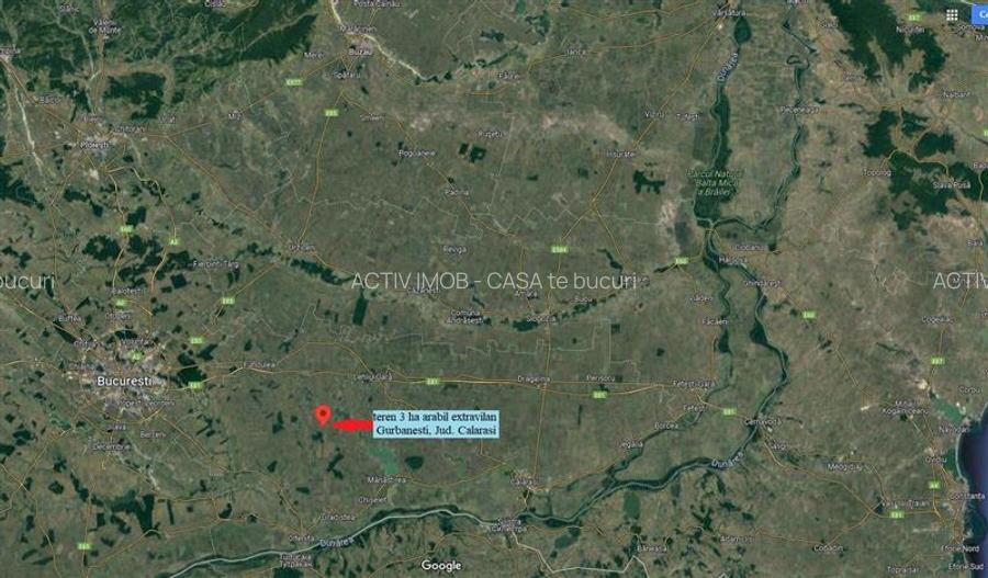 Vând teren arabil (3 ha) în Gurbănești, jud. Călăr - 7