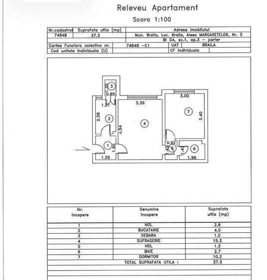 Comision Zero - Apartament 2 camere confort 2, Obor, suprafata 37mp. - 5