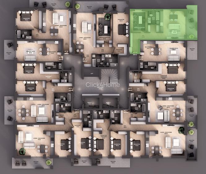 Apartament premiu în Residence5 Forest, lângă școlile private și pădurea Băneasa - 1