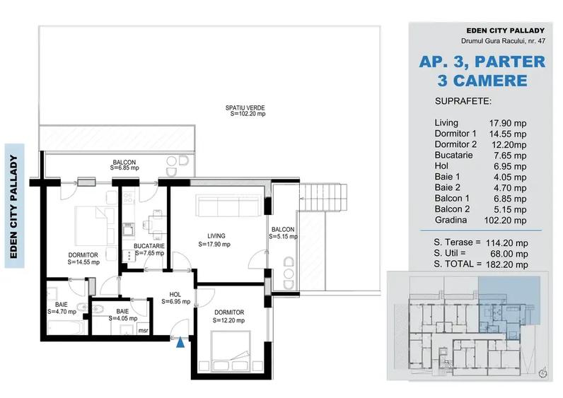 Apartament 3 camere decomandat gradina mare zona Pallady Nicolae Teclu - 2
