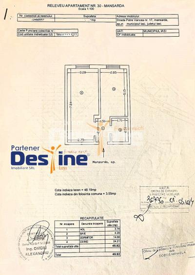 Comision 0% Apartament 2c 47 mp mobilatutilat complet + parcare, Lidl Bucium - 18