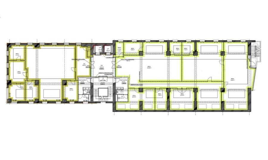 Zero comision, 260-682mp birou mobilat, move-in ready, Romana, 6' metrou - 1