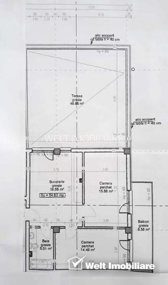 Penthouse 3 Camere + Terasa 48MP | Floresti | Zona Terra  - 14