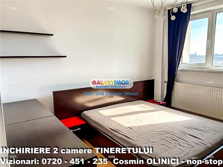 Inchiriere apartament 2 camere Tineretului vedere parc mobilat - 5