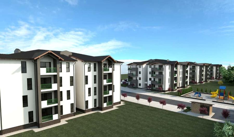 Apartament cu doua camere 55mp, ansamblu cu 4 blocuri tip vila, Sanpetru - 7