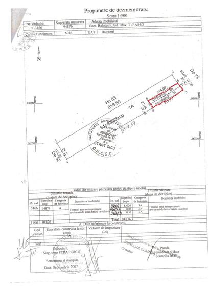 VANZARE TEREN COM BALOTESTI, SAT SAFTICA - 11