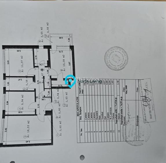 4 camere | Metrou Grivița | Etaj 9 | Clasa A - 19
