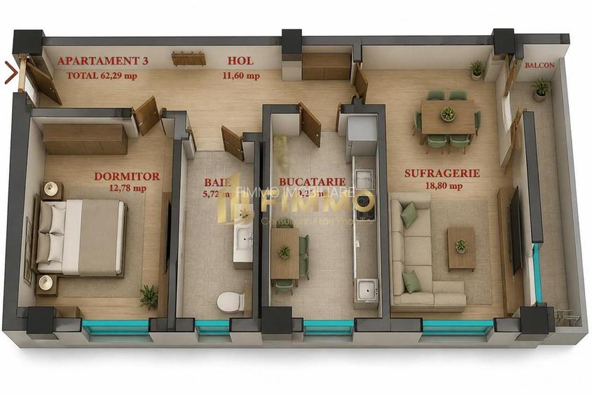 Apart 2 cam| Bloc nou| 68mp| Rate 3 ani| Burdujeni| ID:1779 - 10