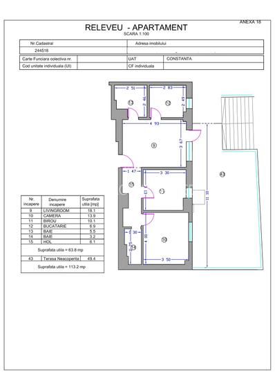 Spațiu cu  intrare stradală , 113 mp., terasa proprie, loc parcare, cladire 2026 - 12
