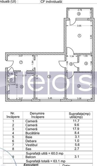 VANZARE 3 CAMERE | SEMIDECOMANDAT | ZONA OZANA - 8