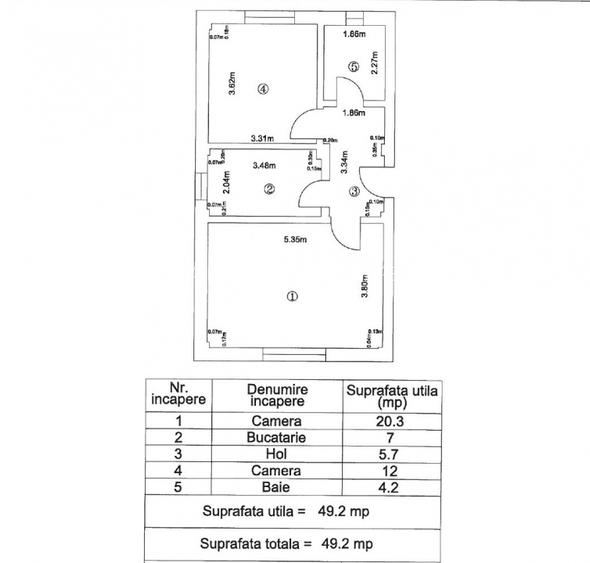 Ap. 2 camere -Prima Inchiriere-Narciselor/Uverturii-Demisol Inalt - 17