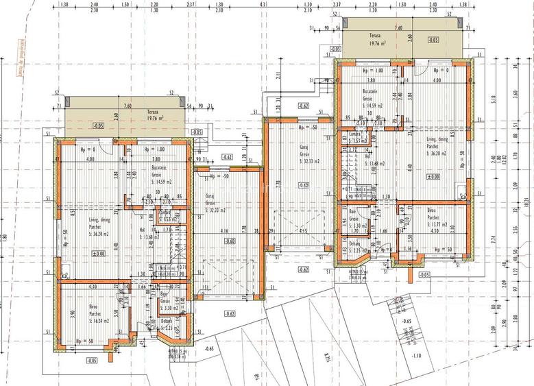 Casa individuala (semicolectiva) 172 mp utili, teren 765 mp Feleacu - 4