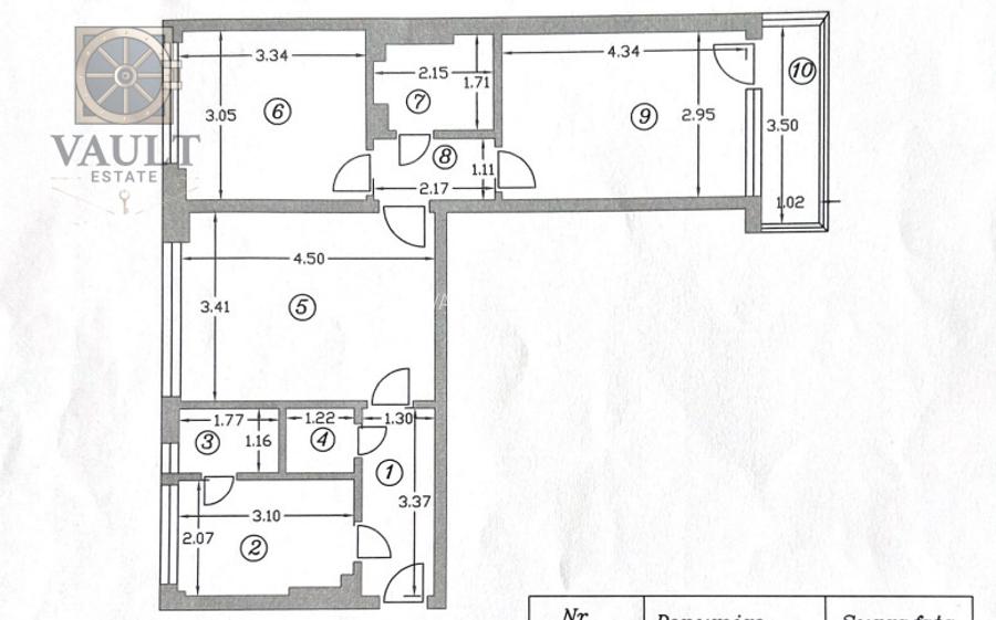 Apartament 3 camere - LA CHEIE - zona STEFAN CEL MARE  - 9