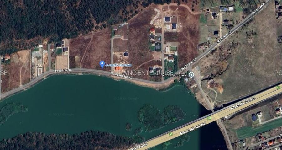 Teren 10.009 mp cu deschidere 70 m — vedere la lac și pădure - 5