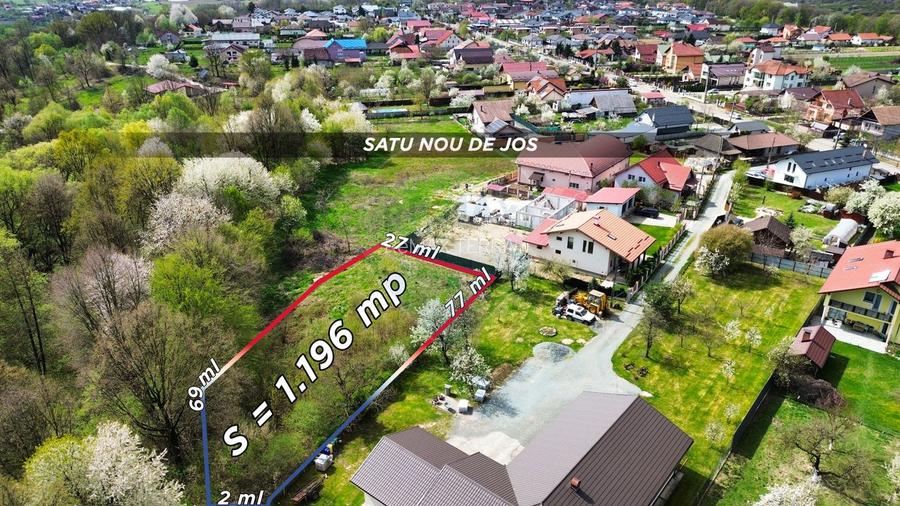 Teren 1,200mp si 400m2 cota drum Satu Nou de Jos / Strada Principala - 4