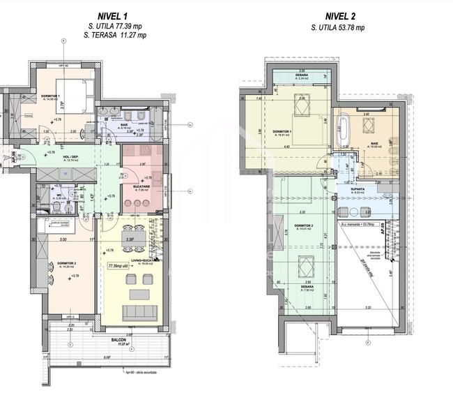 Penthouse 5 camere,  131.17 mp, balcon 9,11 mp la ALB|zona Cristian - 4