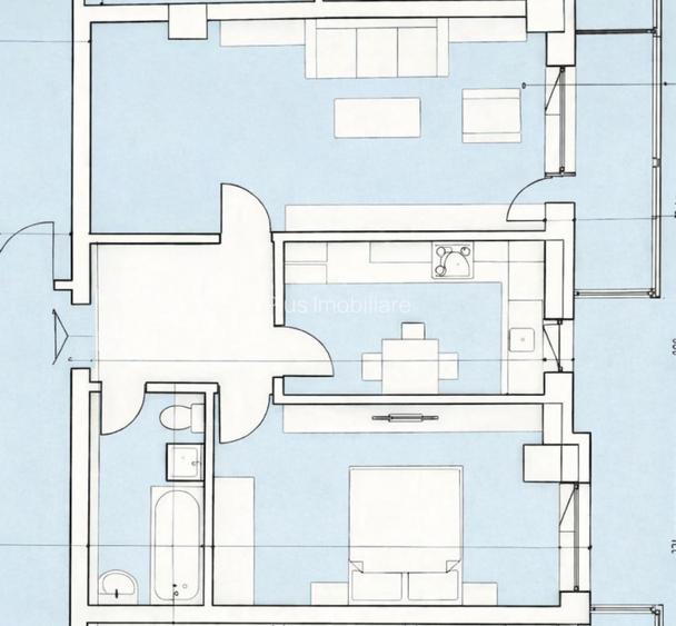 Apartament 2 camere, 57,5mp Galata Iasi Direct Dezvoltator TVA 21% inclus - 4