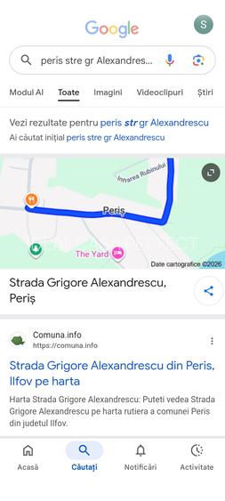 Localitatea Peris str. Grigore Alexandrescu cu intrarea Rubinului - 3